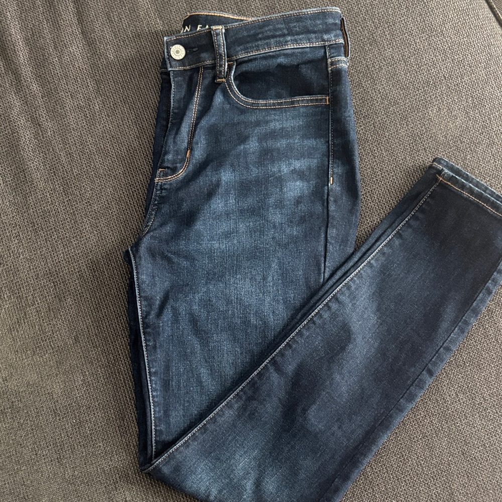 AE Next Level High Waisted Skinny Jegging Jeans 6 REGULAR